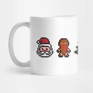 Christmas theme pixel Mug